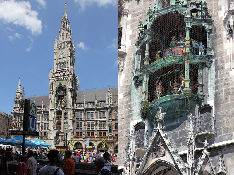 Глазами очевидцев: Богородица, ратуша и куранты. Мюнхен